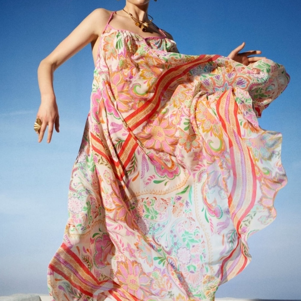 Zara Oversized Printed Dress, Size M and XL